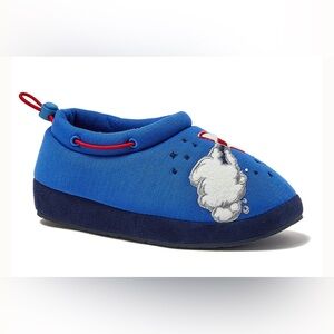 Macy's Blue Kids Slippers with Cloud Design